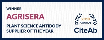 Agrisera被CiteAb评为2019年度植物科学抗体供应商冠军